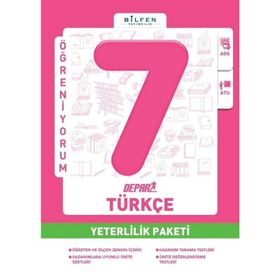 7. Sınıf Türkçe Depar Yeterlilik Paketi-Bilfen Yayınları