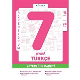 7. Sınıf Türkçe Depar Yeterlilik Paketi-Bilfen Yayınları