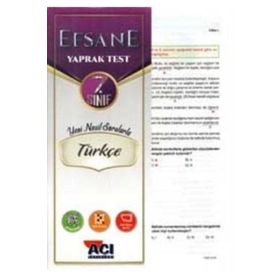 7. Sınıf Türkçe Efsane Çek Kopart Yaprak Test - Açı Yayınları