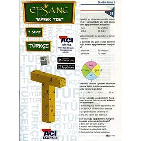 7. Sınıf Türkçe Efsane Çek Kopart Yaprak Test - Açı Yayınları