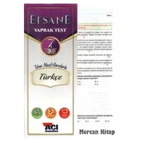 7. Sınıf Türkçe Efsane Çek Kopart Yaprak Test - Açı Yayınları