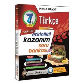 7. Sınıf Türkçe Etkinlikli Kazanım Soru Bankası - Çanta Yayınları
