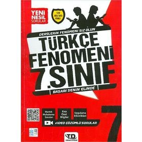 7. Sınıf Türkçe Fenomeni Yeni Nesil Sorular-Tandem Yayınları