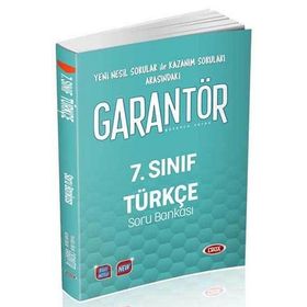7. Sınıf Türkçe Garantör Soru Bankası Data Yayınları