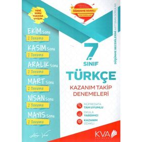 7. Sınıf Türkçe Kazanım Takip Denemeleri Koray Varol Akademi