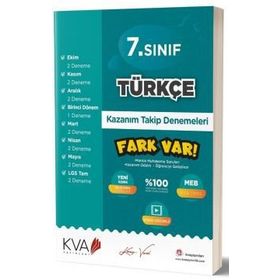 7. Sınıf Türkçe Kazanım Takip Denemeleri Koray Varol Akademi