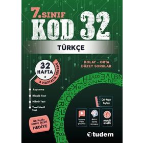 7. Sınıf Türkçe Kod 32 Tekrar Testleri Tudem Yayınları