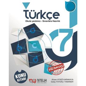 7. Sınıf Türkçe Konu Kitabı Nitelik Yayınları - Ahsen Ataizi Karakaya