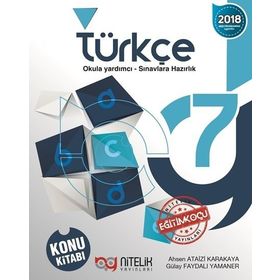 7. Sınıf Türkçe Konu Kitabı Nitelik Yayınları - Ahsen Ataizi Karakaya