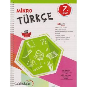 7. Sınıf Türkçe Mikro Defter Çalışkan Yayınları