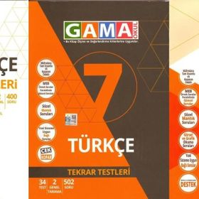 7. Sınıf Türkçe Orjin Konu Özetli Soru Bankası - Gama Yayınları