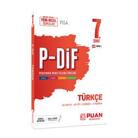 7. Sınıf Türkçe PDİF Konu Anlatım Föyleri-Puan Yayınları