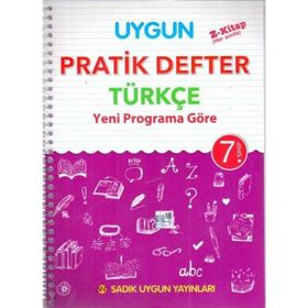 7. Sınıf Türkçe Pratik Defter Sadık Uygun Yayınları
