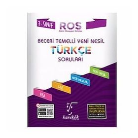 7. Sınıf Türkçe ROS Beceri Temelli Soru Bankası - Karekök Yayınları