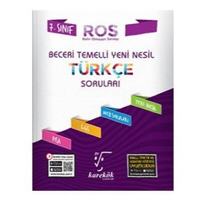 7. Sınıf Türkçe ROS Beceri Temelli Soru Bankası - Karekök Yayınları