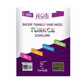 7. Sınıf Türkçe ROS Beceri Temelli Soru Bankası - Karekök Yayınları