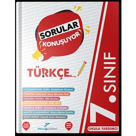 7. Sınıf Türkçe Sorular Konuşuyor Soru Bankası-Pruva Akademi Yayınları