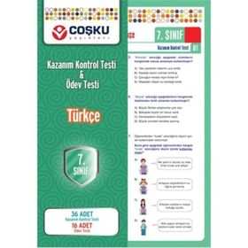 7. SINIF TÜRKÇE TESTLERI 36 ADET KKT & 16 ADET ÖT - KOMISYON