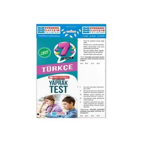 7. Sınıf Türkçe Yeni Nesil Video Çözümlü Yaprak Test-Evrensel İletişim Yayınları