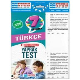 7. Sınıf Türkçe Yeni Nesil Video Çözümlü Yaprak Test-Evrensel İletişim