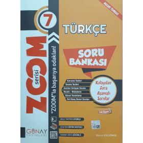 7. Sınıf Türkçe Zoom Soru Bankası-Günay Yayınları