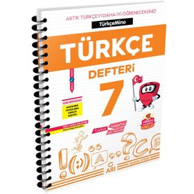 7. Sınıf Türkçemino Türkçe Defteri Arı Yayınları