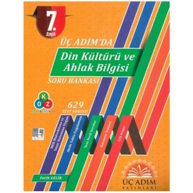 7. Sınıf Üç Adımda Din Kültürü ve Ahlak Bilgisi Soru Bankası-Üç Adım Yayınları