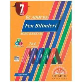 7.Sınıf Üç Adım'da Fen Bilimleri Soru Bankası-3 Adım Yayınları