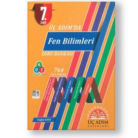7.Sınıf Üç Adım'da Fen Bilimleri Soru Bankası-3 Adım Yayınları