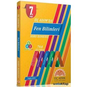 7.Sınıf Üç Adım'da Fen Bilimleri Soru Bankası-3 Adım Yayınları