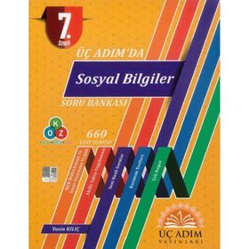7.Sınıf Üç Adım'da Sosyal Bilgiler Soru Bankası 3 Adım Yayınları