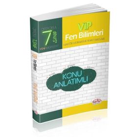 7. Sınıf VIP Fen Bilimleri Konu Anlatımlı - Editör Yayınları