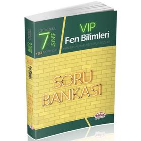 7. Sınıf VIP Fen Bilimleri Soru Bankası Editör Yayınları
