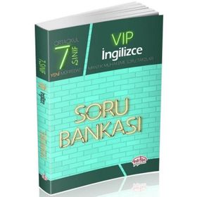7.sınıf VIP İngilizce Soru Bankası Editör Yayınları