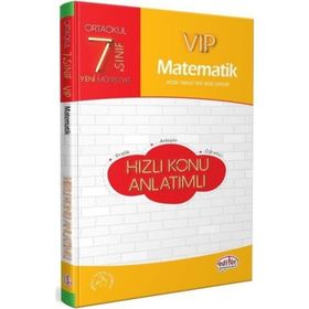 7. Sınıf VIP Matematik Konu Anlatımlı - Editör Yayınları