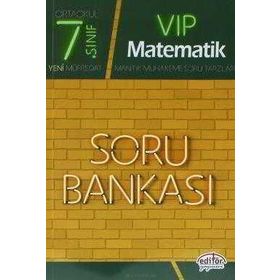 7. Sınıf Vip Matematik Soru Bankası Editör Yayınevi