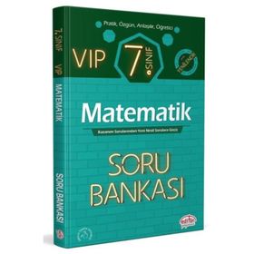7. Sınıf Vip Matematik Soru Bankası Editör Yayınevi