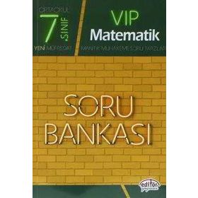 7. Sınıf VIP Matematik Soru Bankası Editör Yayınları