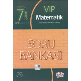 7. Sınıf VIP Matematik Soru Bankası Editör Yayınları