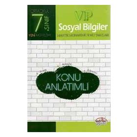 7. Sınıf VIP Sosyal Bilgiler Konu Anlatımı - Editör Yayınları