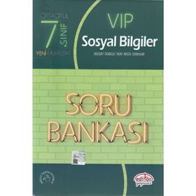 7. Sınıf VIP Sosyal Bilgiler Soru Bankası Editör Yayınevi