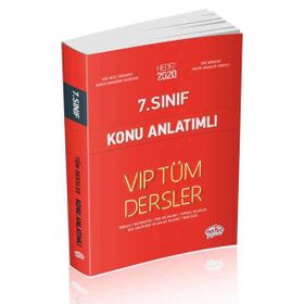 7. Sınıf VIP Tüm Dersler Konu Anlatımlı Kırmızı Editör Yayınları