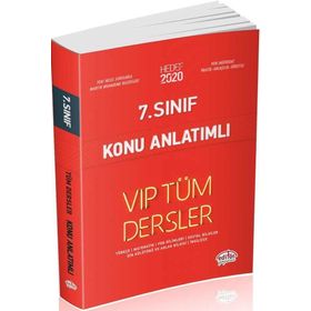 7. Sınıf VIP Tüm Dersler Konu Anlatımlı Kırmızı Editör Yayınları