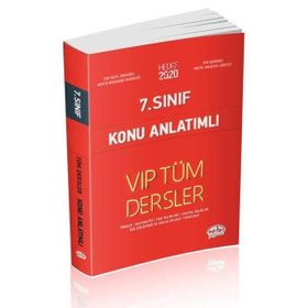 7. Sınıf VIP Tüm Dersler Konu Anlatımlı Kırmızı Editör Yayınları