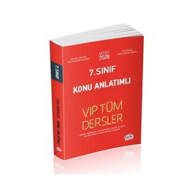 7. Sınıf VIP Tüm Dersler Konu Anlatımlı Kırmızı Editör Yayınları
