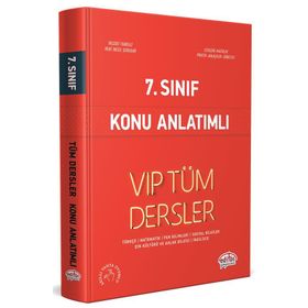 7. Sınıf VIP Tüm Dersler Konu Anlatımlı Kırmızı Editör Yayınları