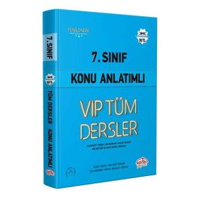 7. Sınıf VİP Tüm Dersler Konu Anlatımlı Mavi Kitap - Editör Yayınları