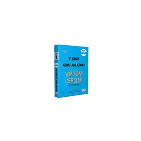 7. Sınıf VİP Tüm Dersler Konu Anlatımlı Mavi Kitap - Editör Yayınları