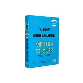 7. Sınıf VİP Tüm Dersler Konu Anlatımlı Mavi Kitap - Editör Yayınları