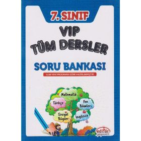7.Sınıf VIP Tüm Dersler Soru Bankası Editör Yayınları